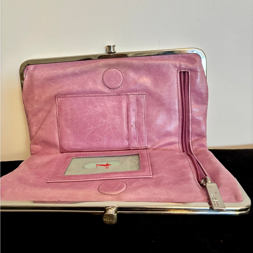 HOBO Pink Leather Clutch - Picture 3 of 7
